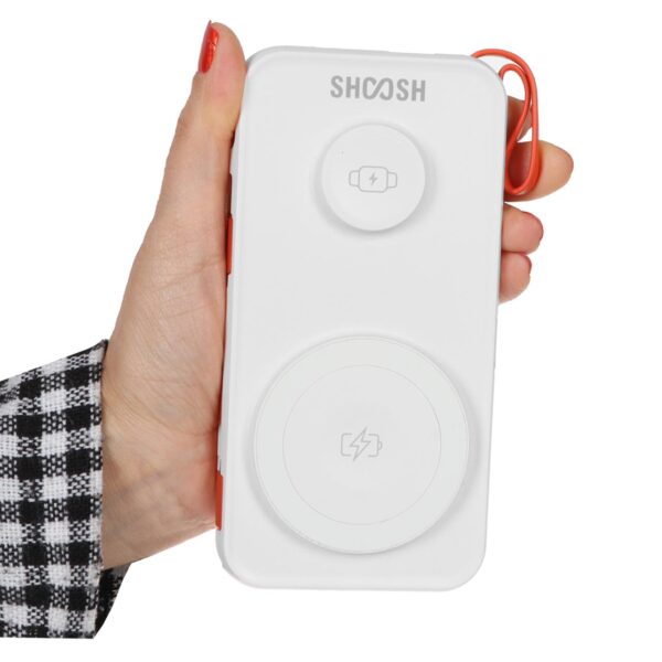 پاوربانک (PD و فست شارژ) Shoosh 22.5W 10000mAh مدل SH+11OW - سفید- SMO