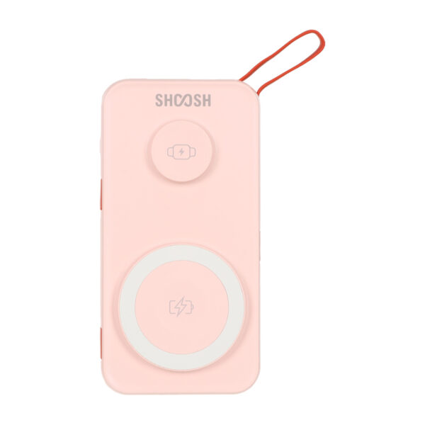 پاوربانک (PD و فست شارژ) Shoosh 22.5W 10000mAh مدل SH+11OW - گلبهی - SMO