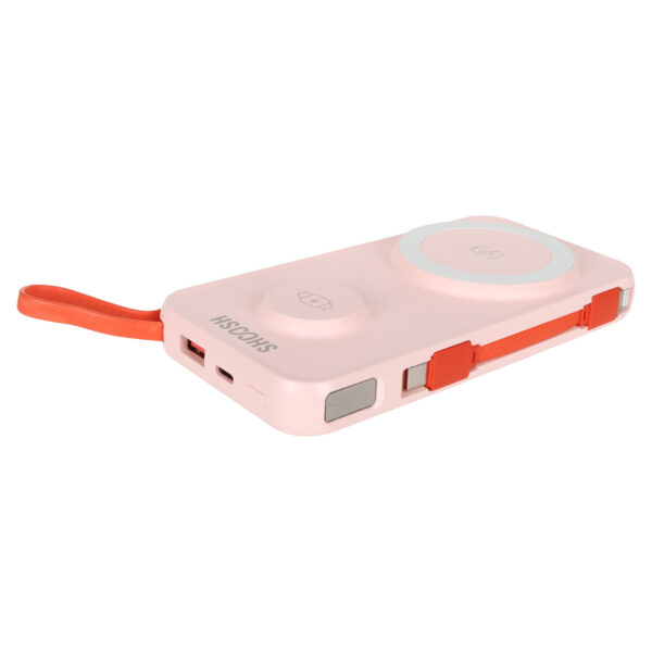 پاوربانک (PD و فست شارژ) Shoosh 22.5W 10000mAh مدل SH+11OW - گلبهی - SMO