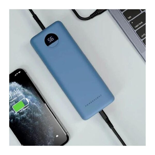 پاوربانک (PD و فست شارژ) Powerology 45W 30000mAh مدل PPBCHA07-BU - آبی (کارکرده )