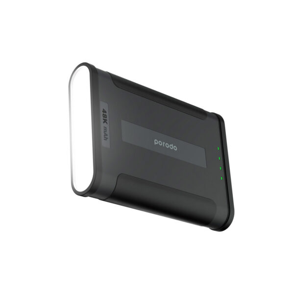 پاوربانک (PD و فست شارژ) Porodo 48000mAh مدل PD-PBFCH005-BK - مشکی - پک ضعیف (گارانتی 24 ماهه ایویز)