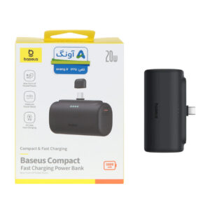 پاوربانک (فست شارژ) Baseus 5000mAh مدل PPWC05T 20W - مشکی (گارانتی آونگ)