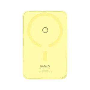پاوربانک (PD و فست شارژ) Baseus 20W 5000mAh مدل MagPro Magnetic Bracket PPCXZ05 - زرد (گارانتی آونگ)