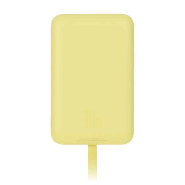 پاوربانک (فست شارژ) Baseus 10000mAh مدل PPCXM10T 30W - زرد (گارانتی آونگ)