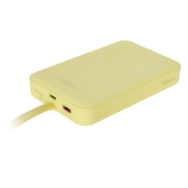 پاوربانک (فست شارژ) Baseus 10000mAh مدل PPCXM10T 30W - زرد (گارانتی آونگ)