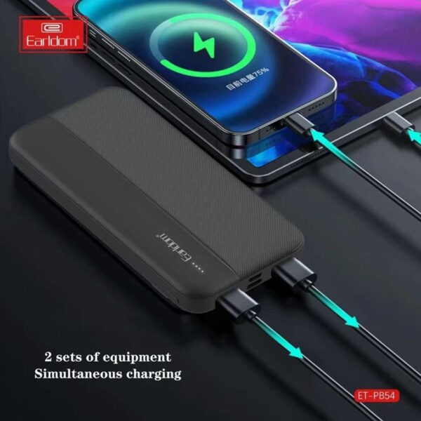 پاوربانک Earldom 10000mAh مدل ET-PB54 - مشکی